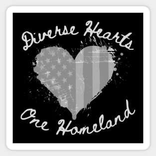 Diverse Hearts Sticker